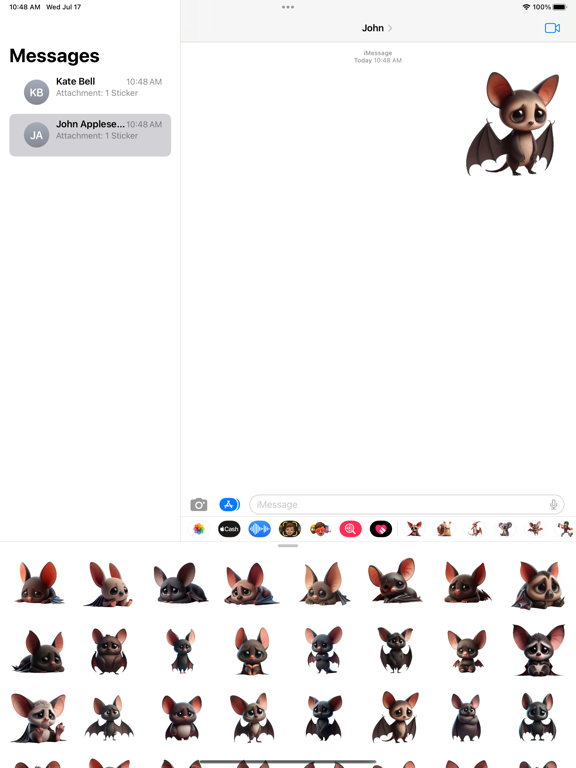 Screenshot #4 pour Sad Bat Stickers