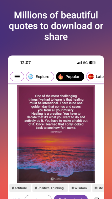 Motivational Quotes Daily+ Screenshot
