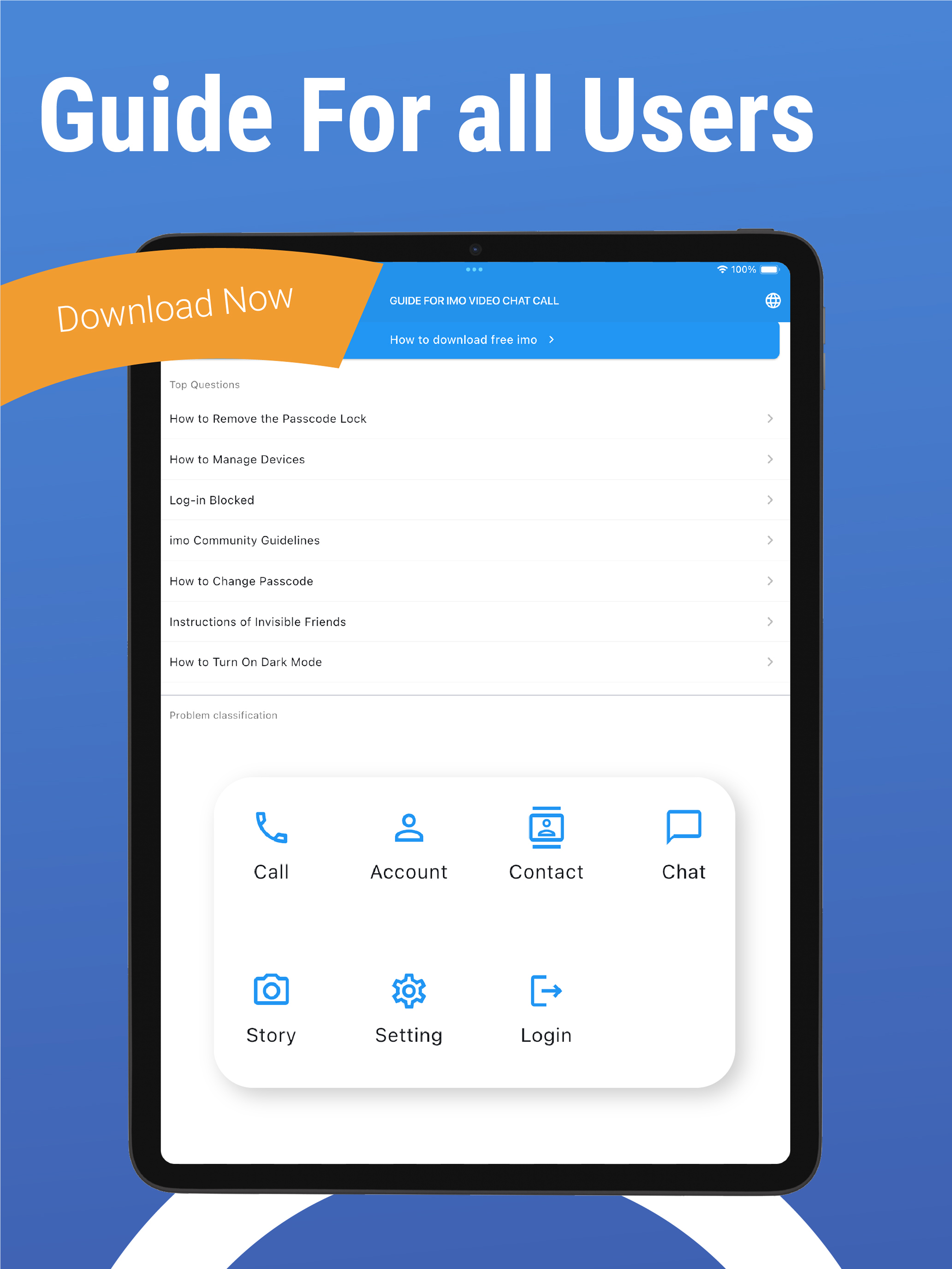 Guides for imo Video Chat Call screenshot 9