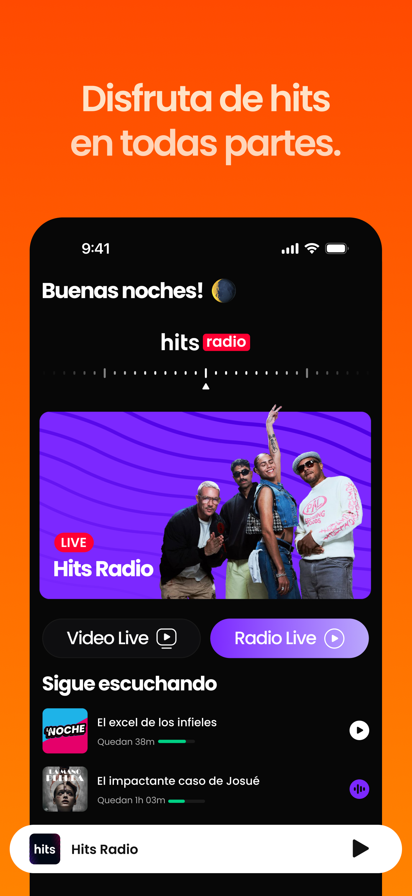 Hits: radio y podcasts screenshot 3