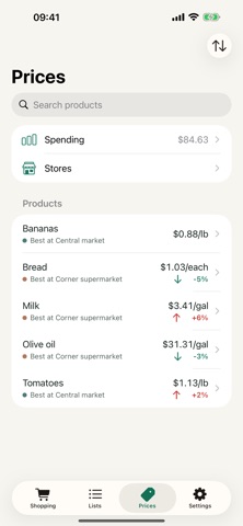 Cesta: Grocery Prices screenshot 4