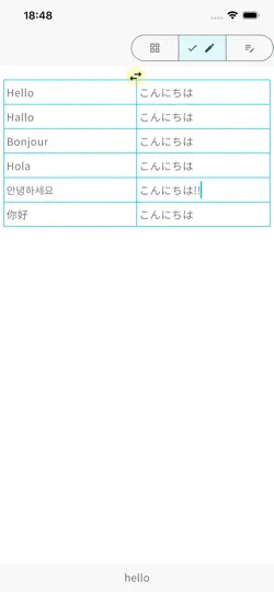 Captura de pantalla de Notas Con 2 Columnas en iPhone 2