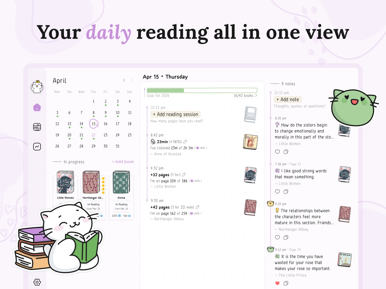 Leero: Book & Reading Tracker ipad screenshot 1