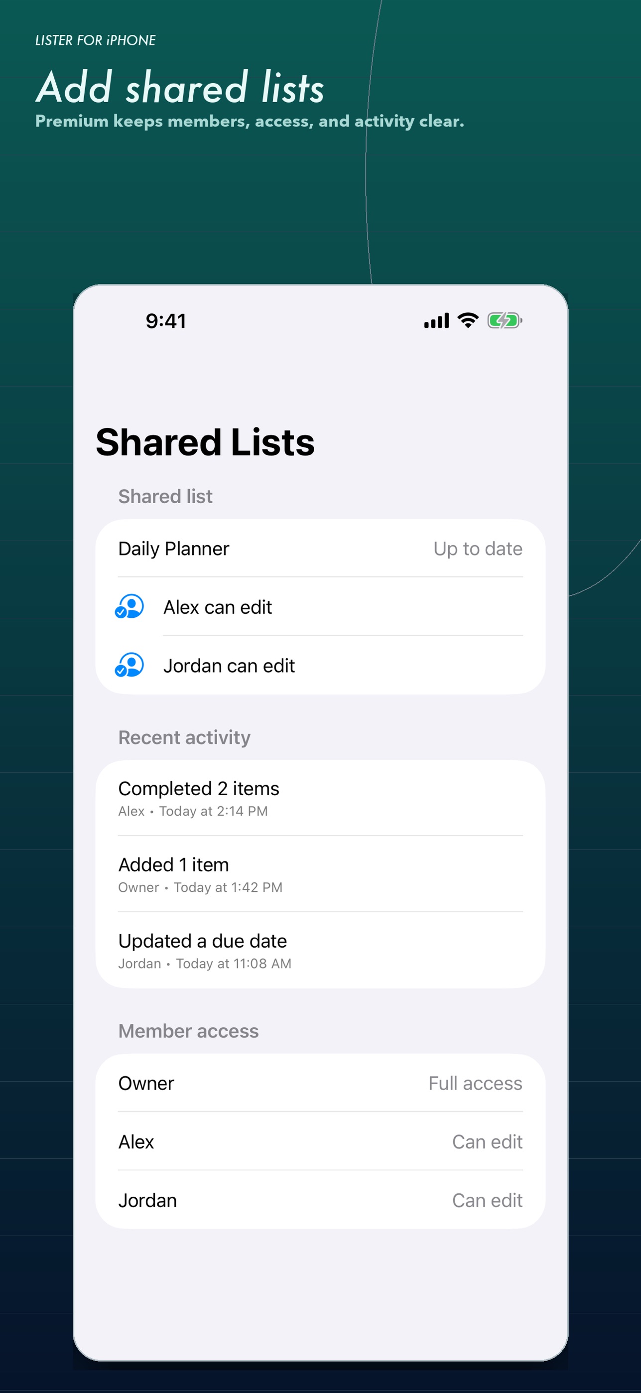 Screenshot 6 of Lister: Write & Draft Notes