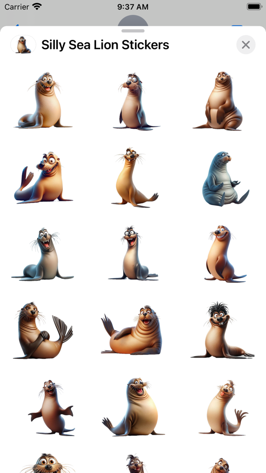 Silly Sea Lion Stickers - 1.0 - (iOS)