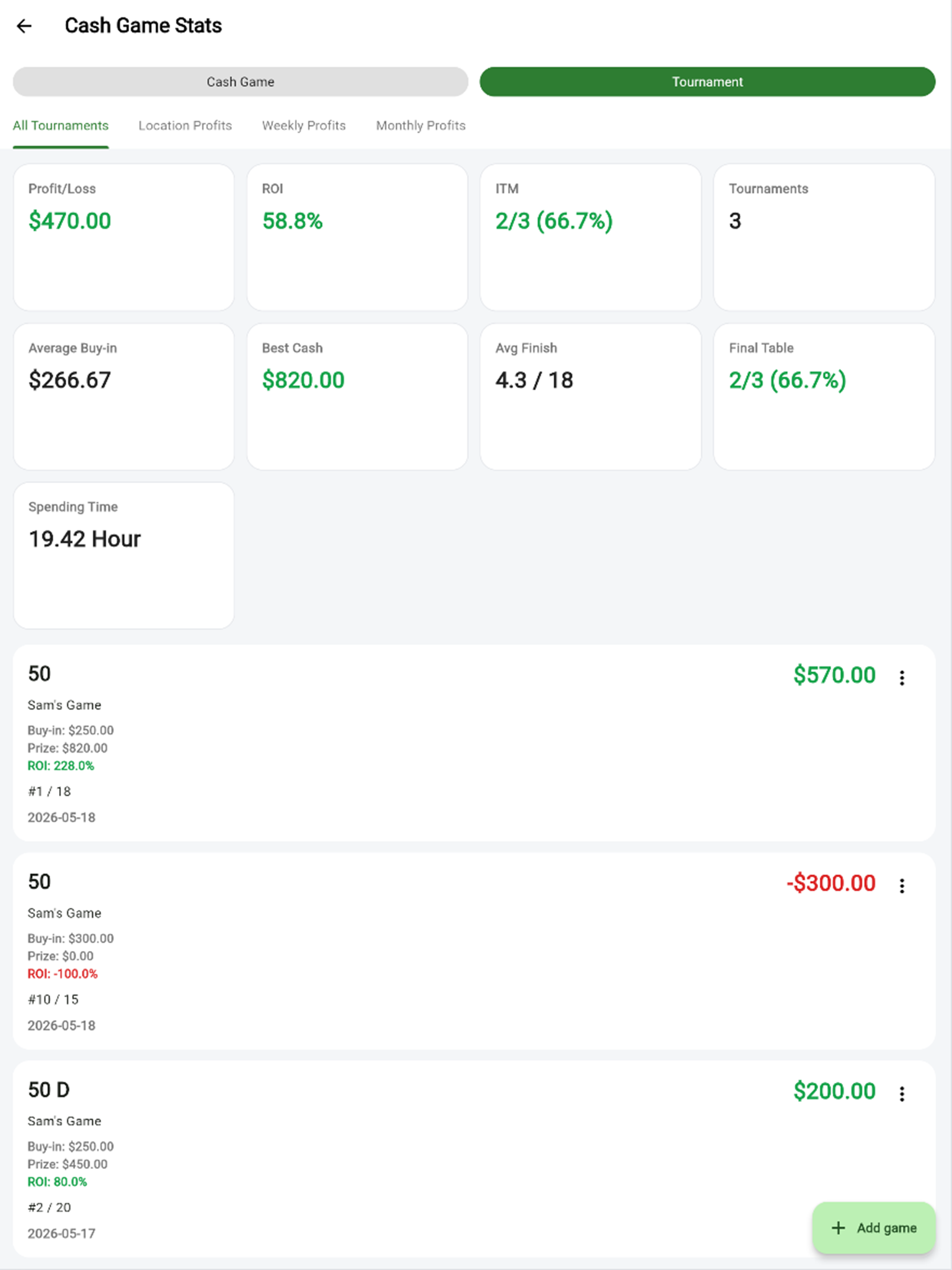 Poker Scheduler screenshot 16