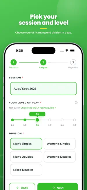 PlayTennisMarin screenshot 2