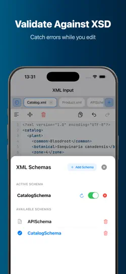 Screenshot von XML Tools auf dem iPhone 3