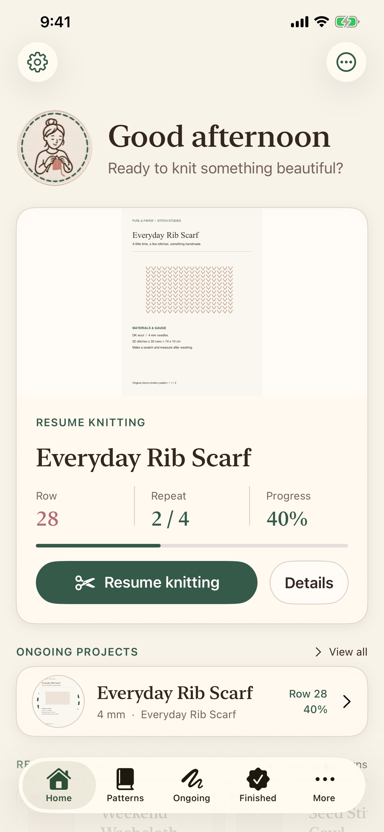 Screenshot 1 of Purl & Paper
