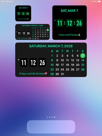Clock Widget - Ultra HD Time iPad screenshot