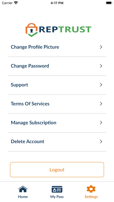 RepTrust Screenshot