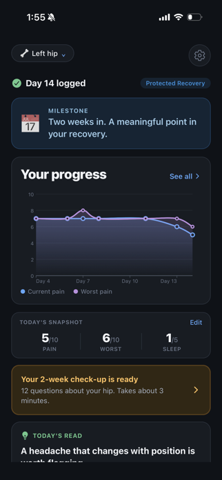 MoveAgain: Recovery Tracker Screenshot 1 of 10