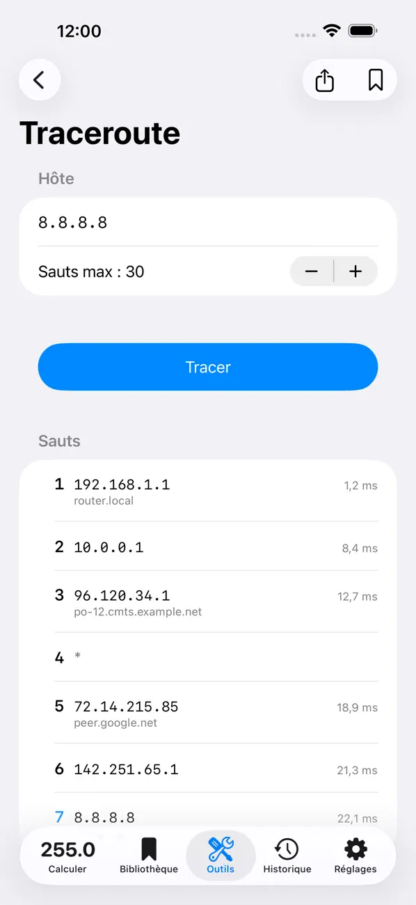 Screenshot #3 pour Subnet Plus: Subnet Calculator