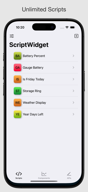 ‎ScriptWidget Screenshot