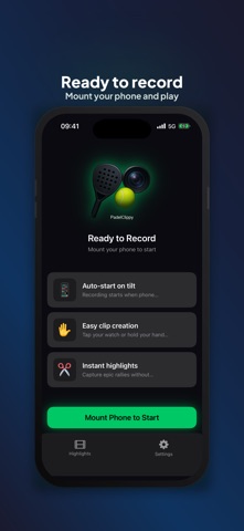 PadelClippy iPhone screenshot