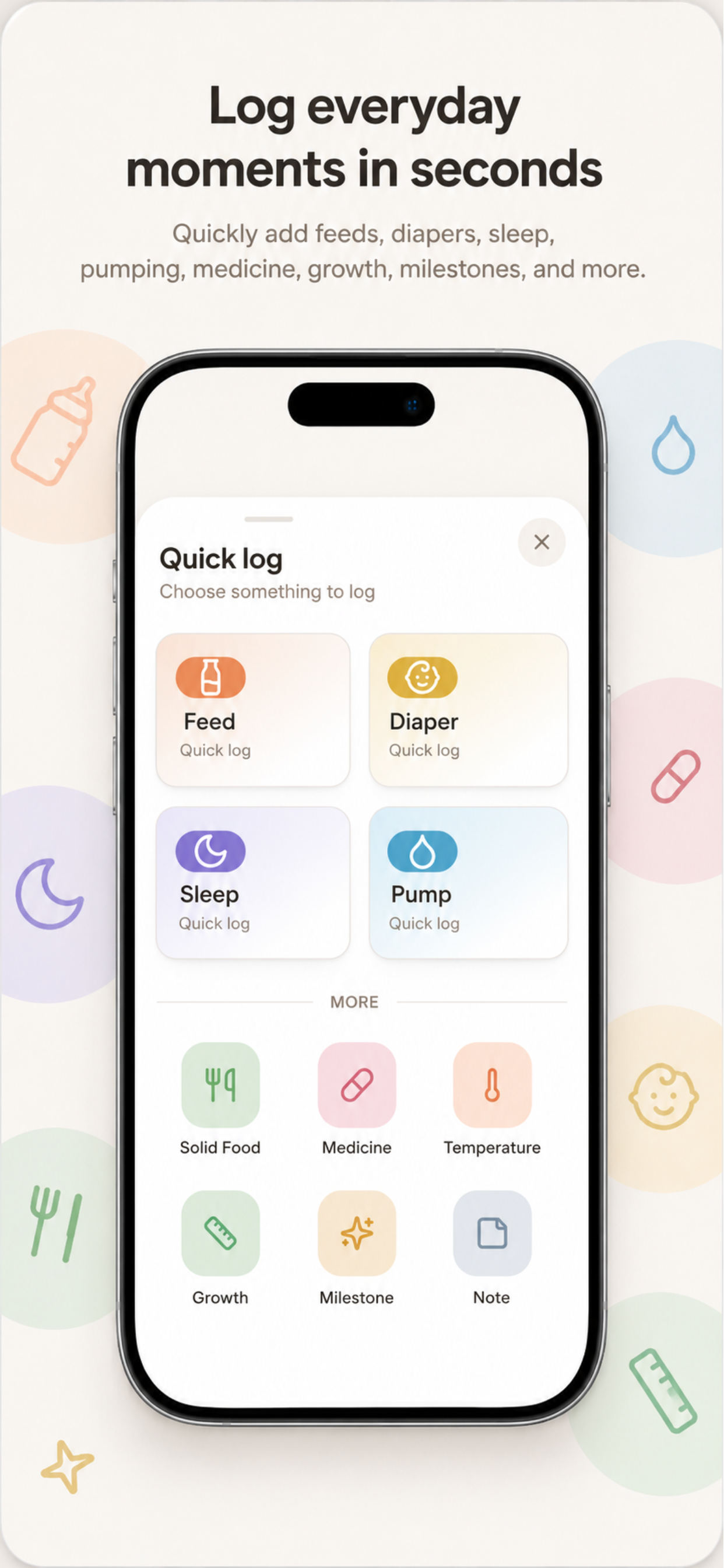 Miela Baby: Baby Tracker screenshot 2