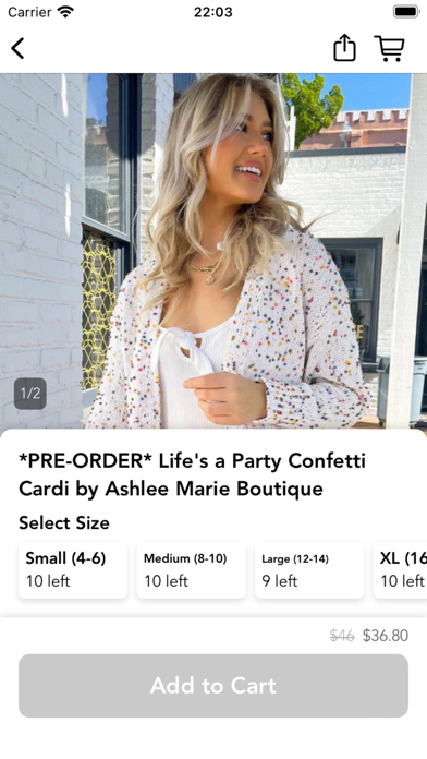 Ashlee Marie Boutique Fashion Screenshot