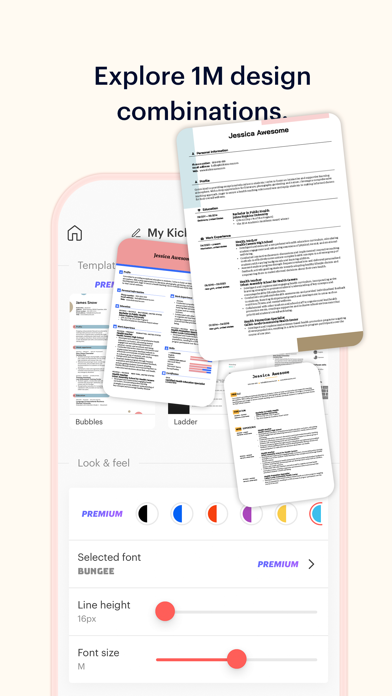 Screenshot #3 pour Kickresume: AI Resume Builder