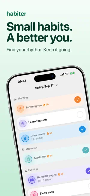 Habit Tracker: Habiter screenshot 1