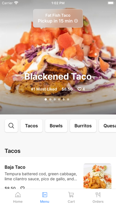 Fat Fish Taco To Go iPhone screenshot 2 - Food & Drink app