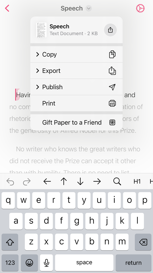 #10. Paper: Writing App, Notes (iOS) 由: Mihhail Lapushkin