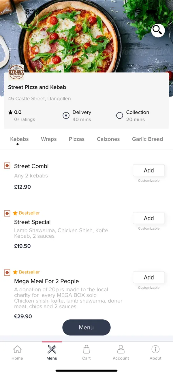 Screenshot #2 pour Street Pizza & Kebab