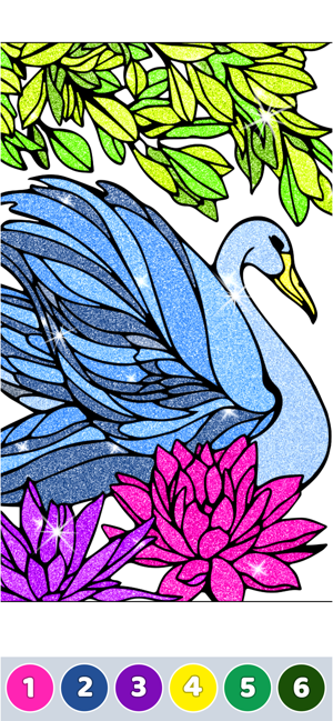 ‎Glitter Color By Number Pages Screenshot