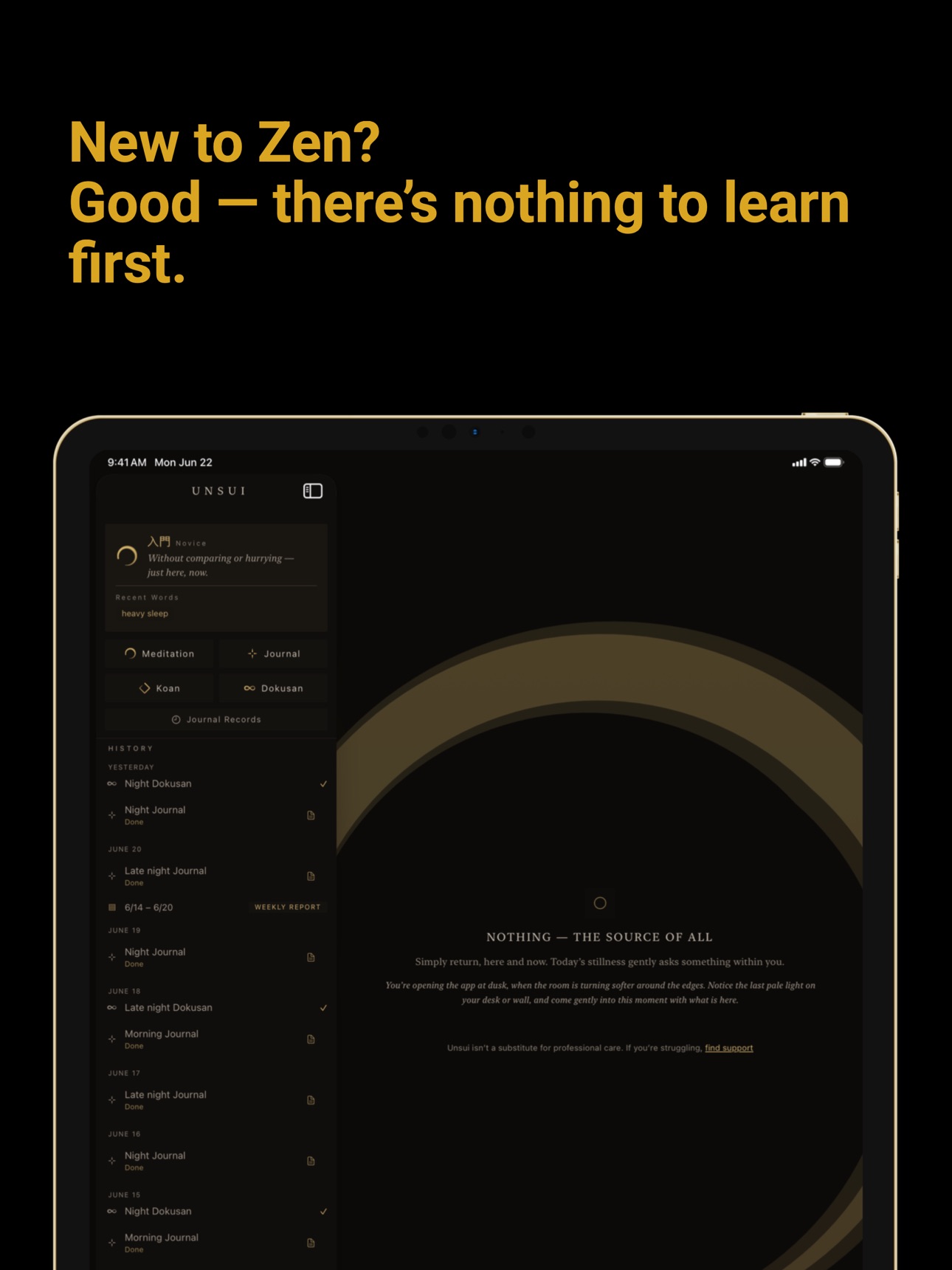 Screenshot 12 of Unsui Zen Meditation Journal