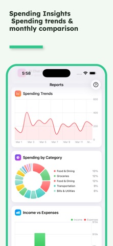 Easy Expenses Tracker 2 iPhone screenshot