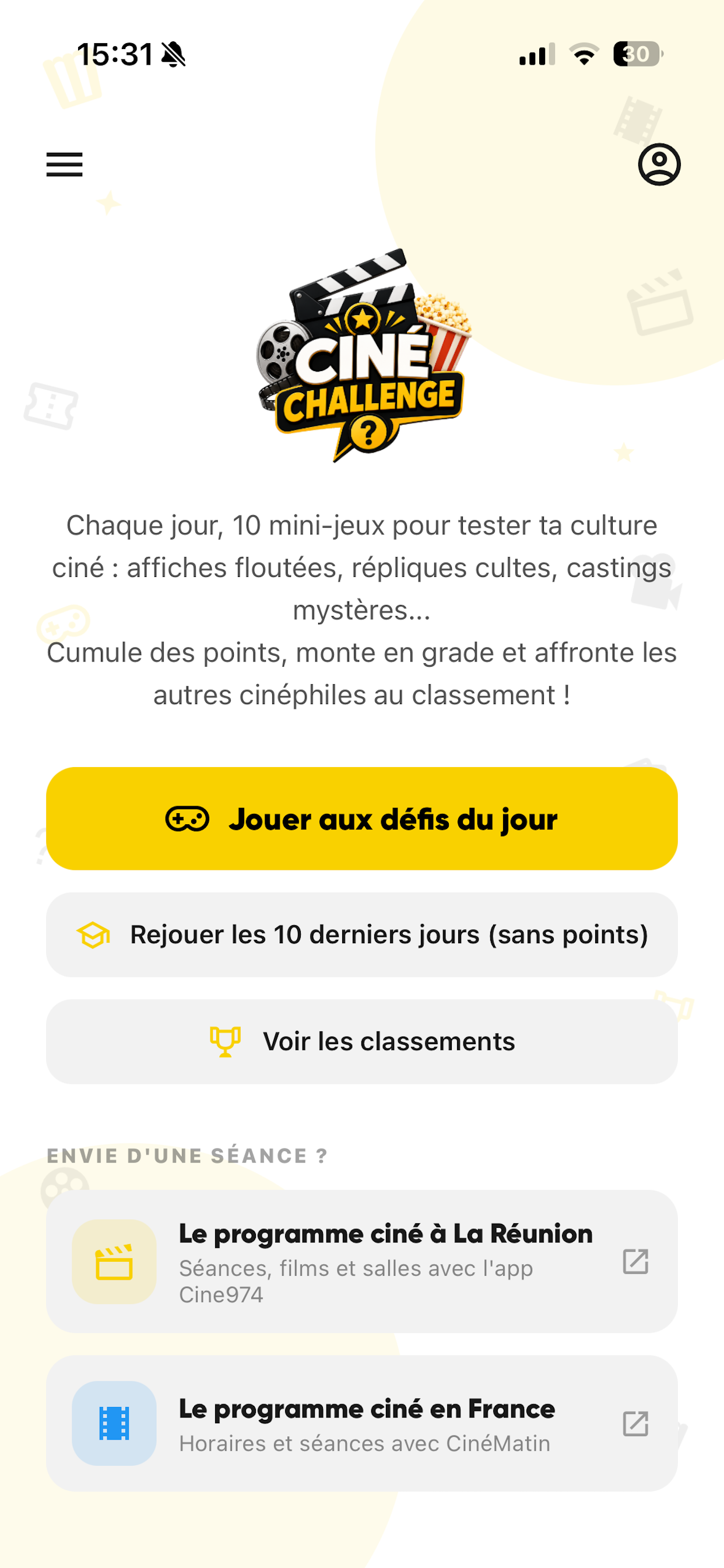 Ciné Challenge screenshot 2