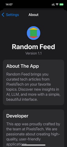 RandomFeed screenshot