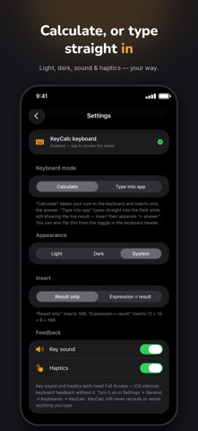 Calculator Keyboard – KeyCalc Screenshot 4 of 4