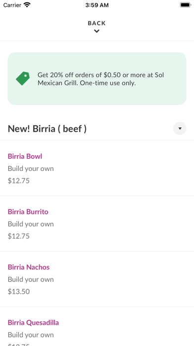 SOL Mexican Grill DC Screenshot