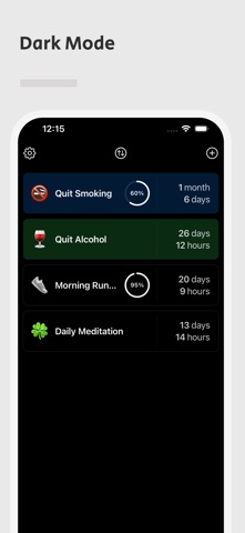 NowAgo – Habit & Quit Tracker iPhone screenshot