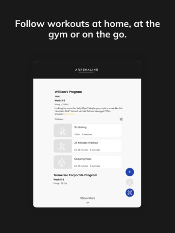 Adrenaline Performance iPad screenshot