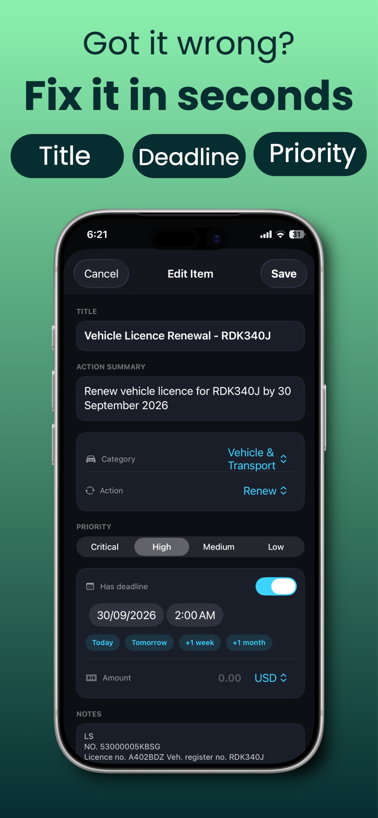 Screenshot 5 of DueTee: Life Admin & Tasks