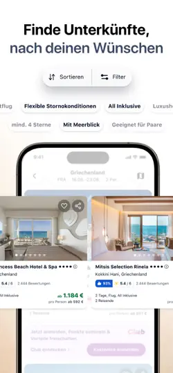 Screenshot von HolidayCheck - Urlaub & Reisen auf dem iPhone 2