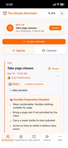 The Simple Reminder Screenshot 1 of 5