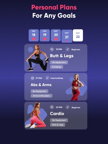 hers: Workouts & Nutrition iPad screenshot
