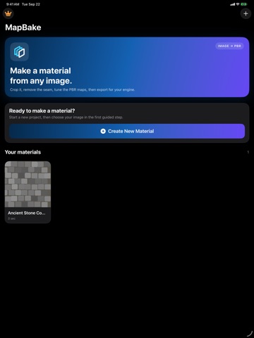 MapBake: Image to PBR