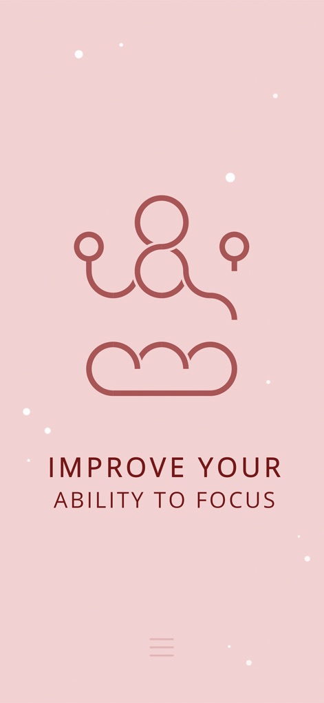 Infinity Loop: Relaxing Puzzle - Experience a calm interface featuring a unique meditative loop icon, encouraging users to "IMPROVE YOUR ABILITY TO FOCUS" through tranquil gameplay.