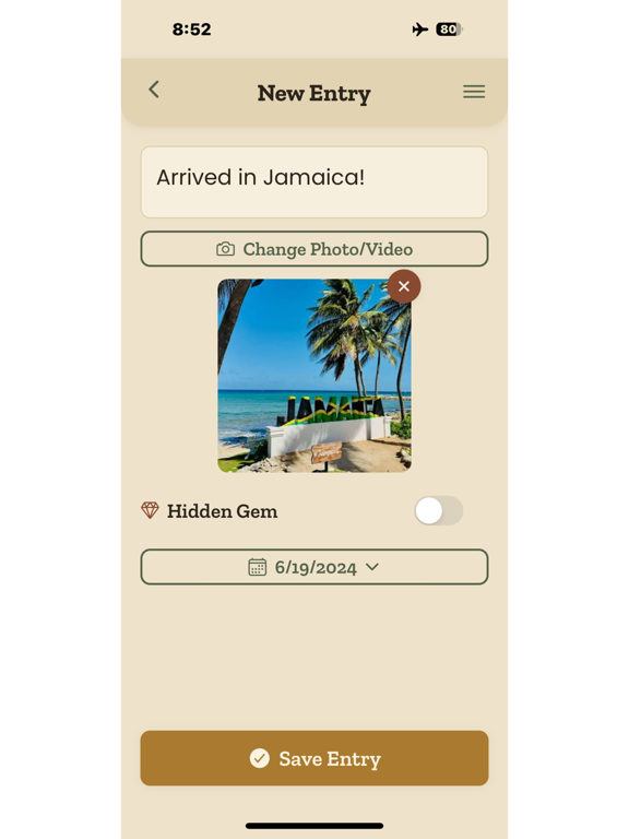 Travel Journal – Offline iPad screenshot