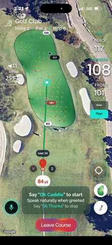 Ok Caddie iPhone screenshot