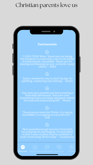 Thrive Biblical Meditation Screenshot