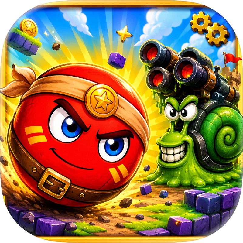 Bounce Ball 4 - Red Ball Hero screenshot 1