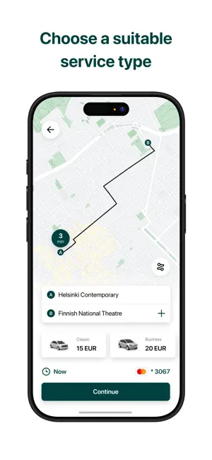 Taxi Helsinki - Qvalimo App screenshot 2