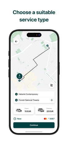 Taxi Helsinki - Qvalimo App screenshot