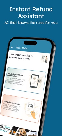 RefundMe AI travel claims screenshot