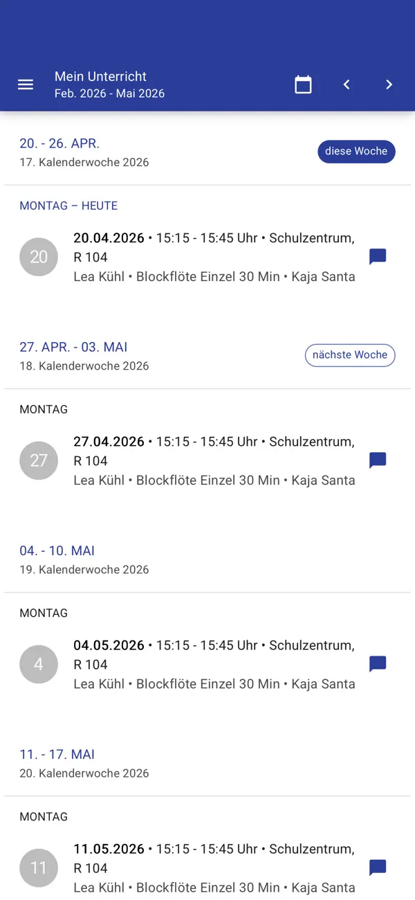 Screenshot #2 pour MuSIG Musikschule Sigmaringen