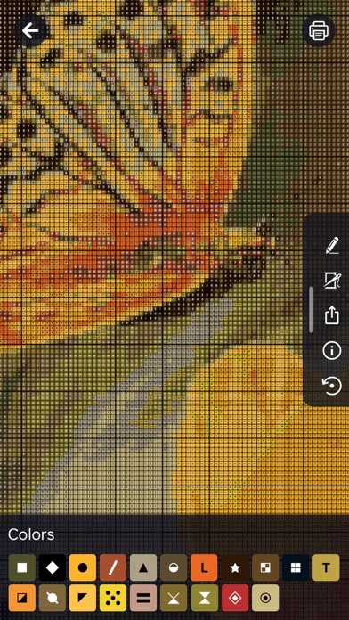 Cross Stitch Embroidery Art Screenshot